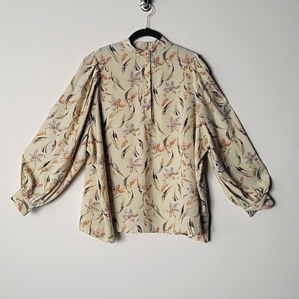 NEW Modest Lagenlook XS Long Balloon Oversized Blouse Peasant Top Cottage Granny